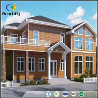 2 Story Prefabricated Light Steel Prefab Villa